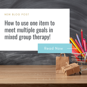 How to use one item to target multiple goals in mixed group therapy